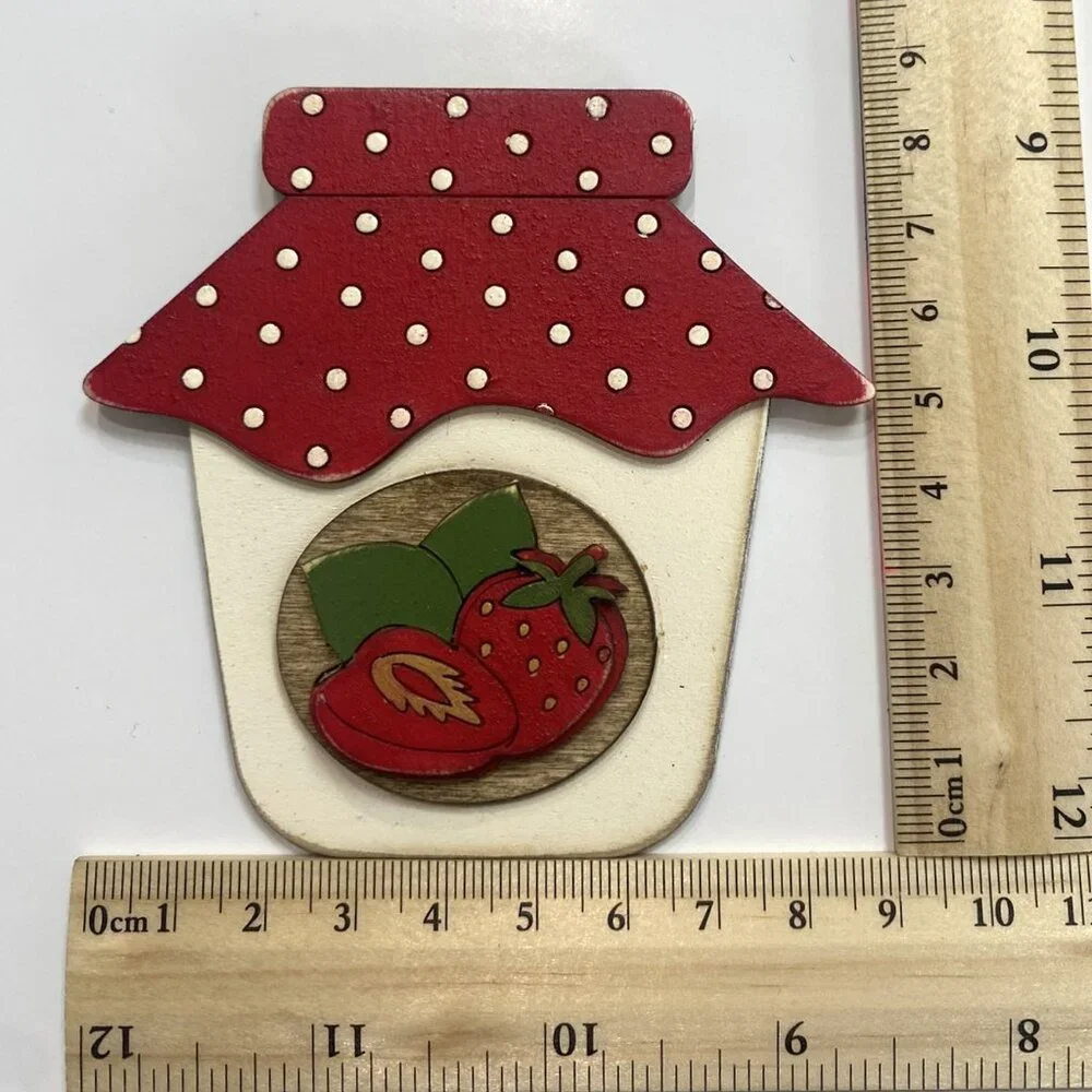 Handmade Tiered Tray Decor Summer Is My Jam 9 pieces Strawberries Vintage Truck - Picture 4 of 9